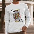 King Of Clubs Blackjack Cards Poker 21 K Long Sleeve T-Shirt Gifts for Him