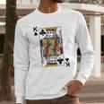 - King Of Clubs Blackjack Cards Poker 21 Long Sleeve T-Shirt Gifts for Him