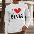 I Love Elvis Name Personalized Men Guy Bff Friend Heart Boys Long Sleeve T-Shirt Gifts for Him