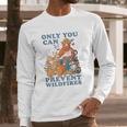 Luv Smokey Bear Only You Can Prevent Wild Fires Ringer Long Sleeve T-Shirt Gifts for Him