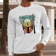 The Mandalorian Gradient Beskar Helmet Long Sleeve T-Shirt Gifts for Him