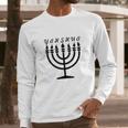 Menorah Hebrew Israelite Yahweh Yahshua Yeshua Torah Long Sleeve T-Shirt Gifts for Him