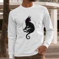 Mystic Black Cat With Third Eye Long Sleeve T-Shirt Gifts for Him