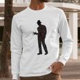 A Nightmare On Elm Street Freddy Silhouette Fill Long Sleeve T-Shirt Gifts for Him