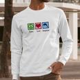 Peace Love Dolphins Long Sleeve T-Shirt Gifts for Him