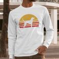 Retro Sun Redbone Coonhound Dog Silhouette Long Sleeve T-Shirt Gifts for Him