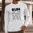 Run - Sam Heughan Long Sleeve T-Shirt Gifts for Him