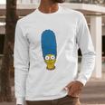 The Simpsons Marge Face Long Sleeve T-Shirt Gifts for Him