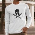 Spartan Helmet Crossed Swords Long Sleeve T-Shirt Gifts for Him