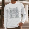 Tribal Wolf Design Long Sleeve T-Shirt Gifts for Him