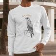 Vintage Kestrel Raptor Sparrow Hawk Art Long Sleeve T-Shirt Gifts for Him