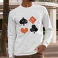 Vintage Poker Playing Cards Long Sleeve T-Shirt Gifts for Him