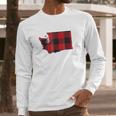 Washington State Seattle Flannel Plaid Long Sleeve T-Shirt Gifts for Him