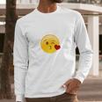 Winky Face Smiley With Heart Kiss Emoji Long Sleeve T-Shirt Gifts for Him