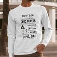 Word For Son Back Print New Style Long Sleeve T-Shirt Gifts for Him