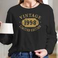 1998 22 Years Old 22Nd Limited Birthday Anniversary Gift Long Sleeve T-Shirt Gifts for Her