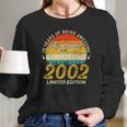 20 Years Old Bday Awesome Since 2002 Distressed 20Th Birthday Long Sleeve T-Shirt Gifts for Her