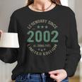 20 Years Old Bday Legendary Since 2002 - Vintage 20Th Birthday Long Sleeve T-Shirt Gifts for Her