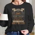 20Th Birthday Gift 20 Years Old Retro Vintage June 2001 Ver2 Long Sleeve T-Shirt Gifts for Her