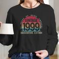 22St Birthday Retro Vintage 1999 Social Distancing Long Sleeve T-Shirt Gifts for Her