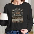 23Rd Birthday Gifts 23 Years Old Retro Born In April 1999 Ver2 Long Sleeve T-Shirt Gifts for Her