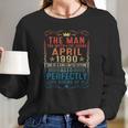 31 Years Old Gift Vintage April 1990 31St Birthday Gift Long Sleeve T-Shirt Gifts for Her