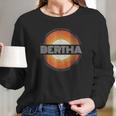 Graphic 365 First Name Bertha Retro Personalized Vintage Long Sleeve T-Shirt Gifts for Her