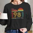 40Th Birthday 40 Years - 1981 Vintage Limited Edition Long Sleeve T-Shirt Gifts for Her