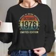 45 Years Old Birthday Vintage October 1976 Limited Edition Long Sleeve T-Shirt Gifts for Her