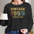 60Th Birthday Gift Vintage 1959 Classic Long Sleeve T-Shirt Gifts for Her