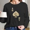 Ace Of Spades Playing Card Halloween Costume Long Sleeve T-Shirt Gifts for Her