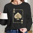 Ace Of Spades Playing Card Halloween Glam Long Sleeve T-Shirt Gifts for Her