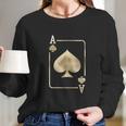 Ace Of Spades Playing Card Long Sleeve T-Shirt Gifts for Her