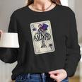 Alice In Wonderland Were All Mad Here Ace Of Spades Long Sleeve T-Shirt Gifts for Her