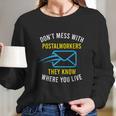 American Postal Worker Mailed It Mail Escort For Mailman Long Sleeve T-Shirt Gifts for Her