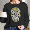 Americas Finest Apparel Green Bay Sugar Skull Long Sleeve T-Shirt Gifts for Her