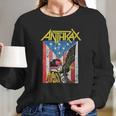 Anthrax Mens Dredd Eagle Long Sleeve T-Shirt Gifts for Her