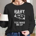 Baby You Wind Me Up Vintage Pen And Cassette Tape Vintage Long Sleeve T-Shirt Gifts for Her