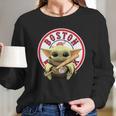 Baby Yoda Boston Red Sox Long Sleeve T-Shirt Gifts for Her