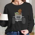 Baby Yoda And Baby Groot Driving Jeep Long Sleeve T-Shirt Gifts for Her