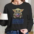 Baby Yoda Hug Giants Long Sleeve T-Shirt Gifts for Her