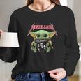 Baby Yoda Hug Metallica Long Sleeve T-Shirt Gifts for Her