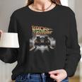 Back To The Future Vintage Delorean Peel Out Long Sleeve T-Shirt Gifts for Her