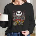 Bad To The Bone Jack Skellington Long Sleeve T-Shirt Gifts for Her