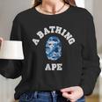 Bape Abc Blue Camo Hoodies Long Sleeve T-Shirt Gifts for Her