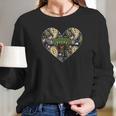 Baylor Bears Patterned Heart Apparel Long Sleeve T-Shirt Gifts for Her