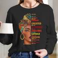 You Are Beautiful Victorious Enough Created Black Girl Long Sleeve T-Shirt Gifts for Her