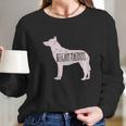 Belgian Malinois Dog Silhouette Long Sleeve T-Shirt Gifts for Her