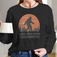 Bigfoot Social Distancing Long Sleeve T-Shirt Gifts for Her