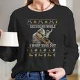 Blazing Saddles Excuse Me While I Whip This Out Long Sleeve T-Shirt Gifts for Her